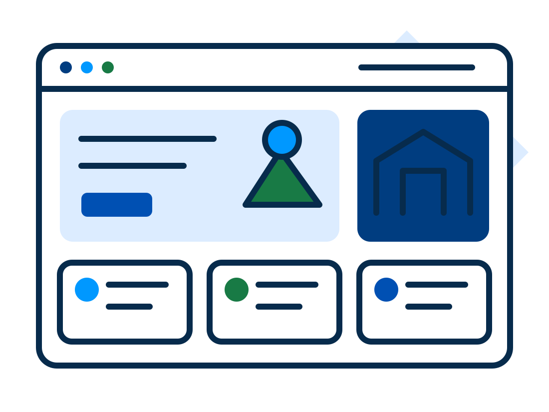 A presentation website for a company