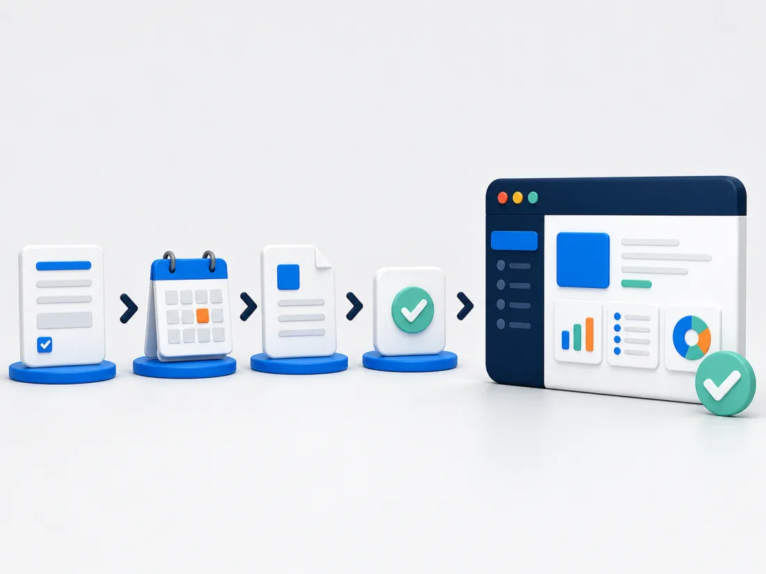 A familiar business process becoming a finished application