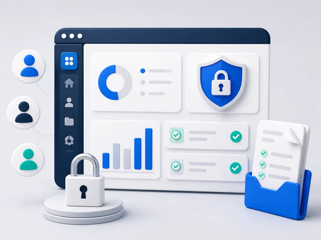 A private portal with access controls for different teams